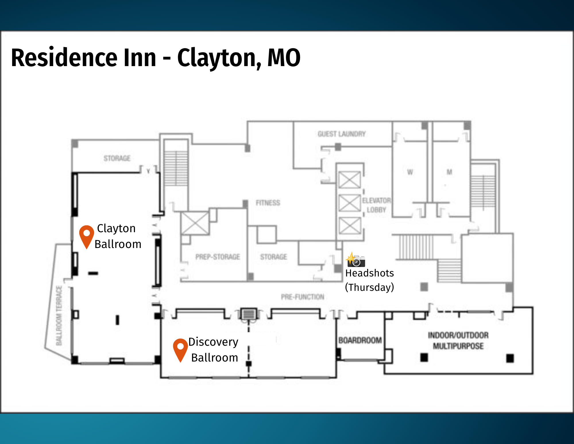 Venue Map - Residence Inn by Marriott Clayton